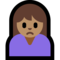 Person Frowning - Medium emoji on Microsoft